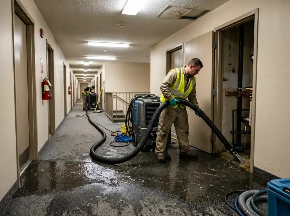 multi-unit-apartment-hallway-f-005 — frequently asked questions, Emergency Burst Pipe Water Extraction & Removal in Chase Ci…